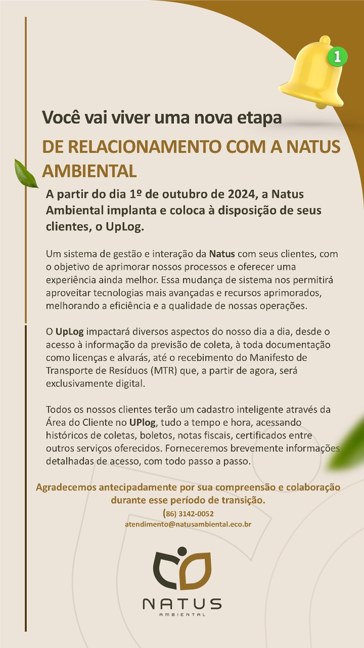 Informativo Natus Ambiental - UpLog